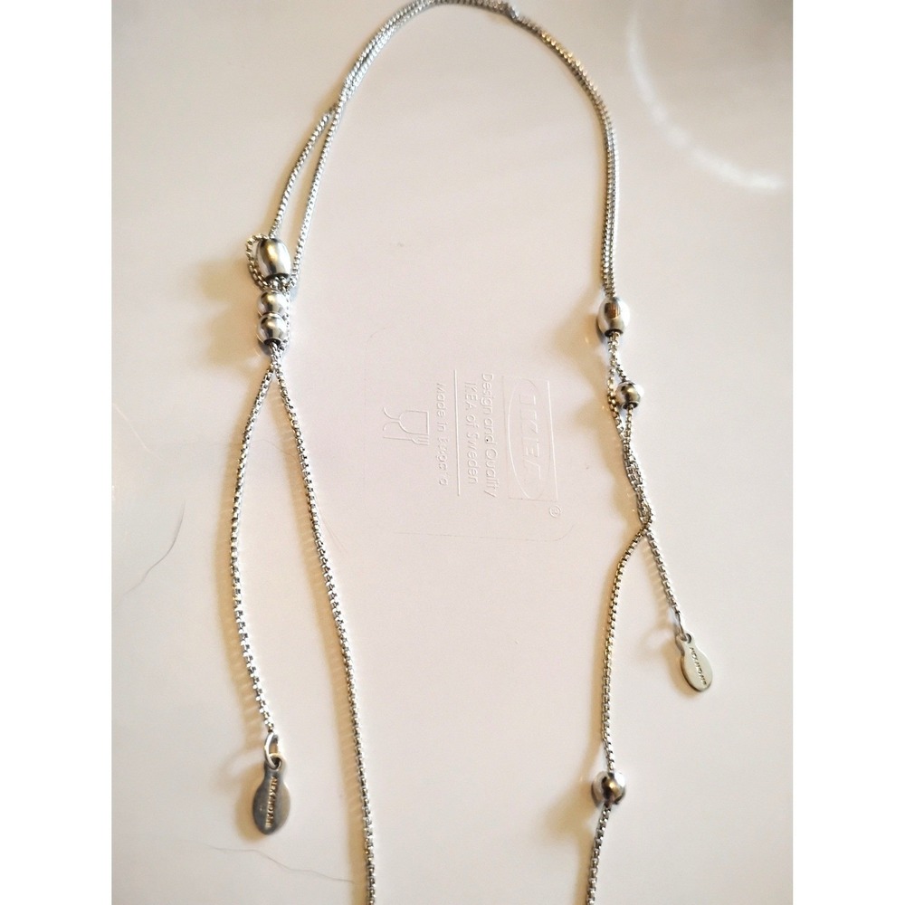🩶Alex & Ani .925 Silver Crystal Pendant Necklace Whimsygoth Peasant y2k indie - Picture 6 of 7